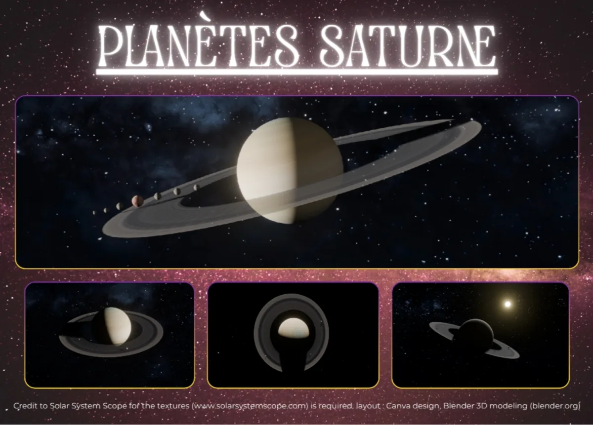 Poster Saturne