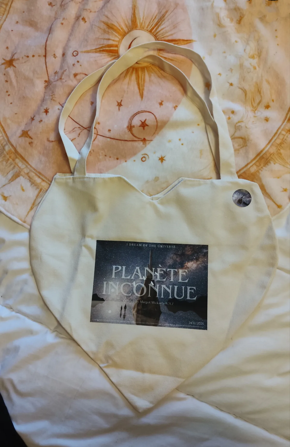 Sac imprimé Planète Inconnue